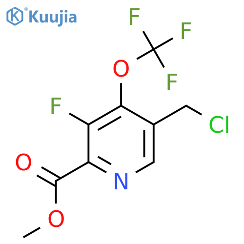 Methyl 5-(chloromethyl)-3-fluoro-4-(trifluoromethoxy)pyridine-2-carboxylate structure