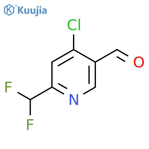 4-Chloro-6-(difluoromethyl)nicotinaldehyde structure