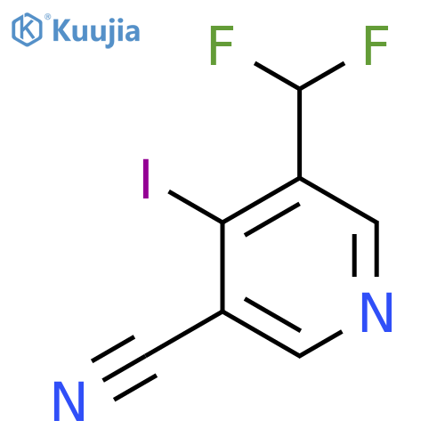 3-Cyano-5-(difluoromethyl)-4-iodopyridine structure