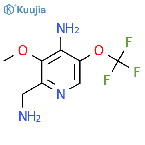 4-Amino-2-(aminomethyl)-3-methoxy-5-(trifluoromethoxy)pyridine structure