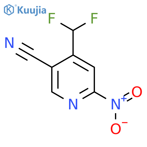 5-Cyano-4-(difluoromethyl)-2-nitropyridine structure