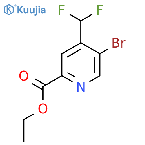 Ethyl 5-bromo-4-(difluoromethyl)pyridine-2-carboxylate structure