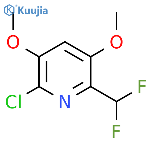 2-Chloro-6-(difluoromethyl)-3,5-dimethoxypyridine structure