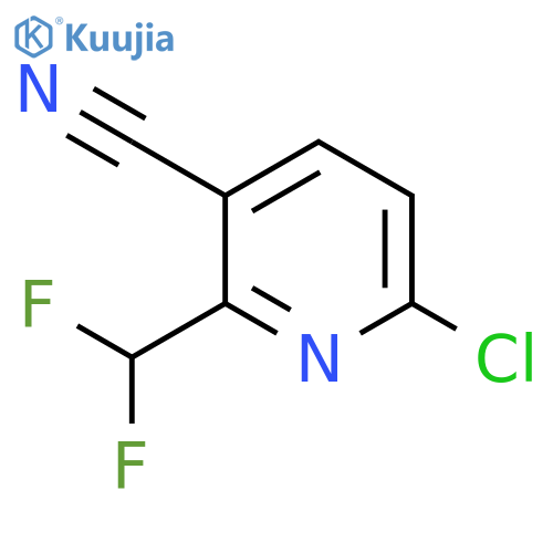 6-Chloro-3-cyano-2-(difluoromethyl)pyridine structure