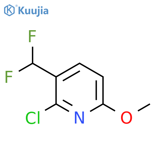 2-Chloro-3-(difluoromethyl)-6-methoxypyridine structure