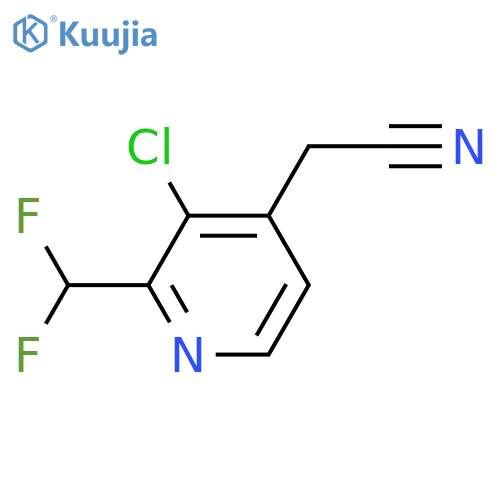3-Chloro-2-(difluoromethyl)pyridine-4-acetonitrile structure