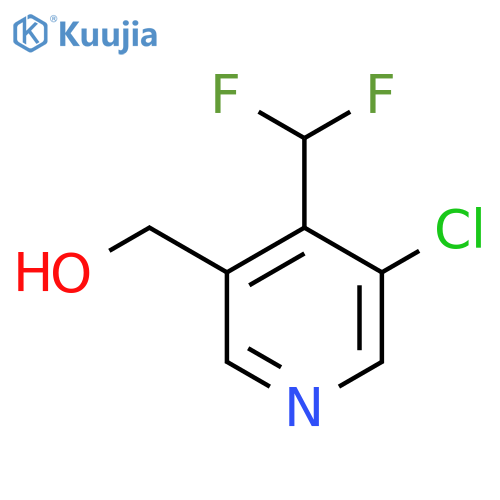 3-Chloro-4-(difluoromethyl)pyridine-5-methanol structure