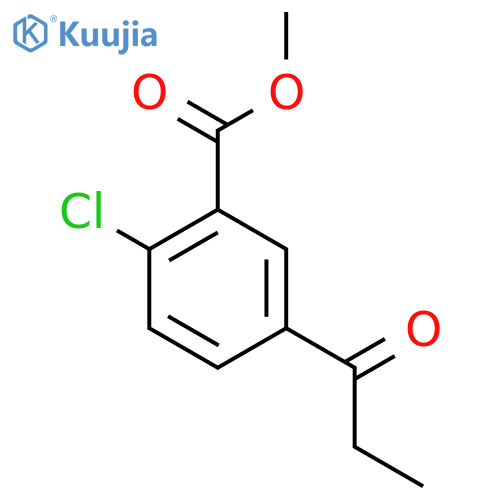 Methyl 2-chloro-5-propionylbenzoate structure