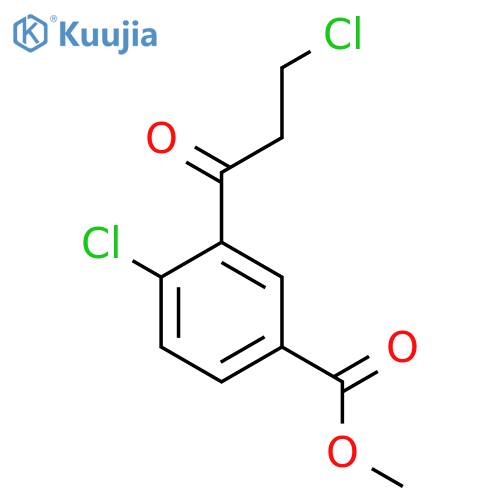 Methyl 4-chloro-3-(3-chloropropanoyl)benzoate structure