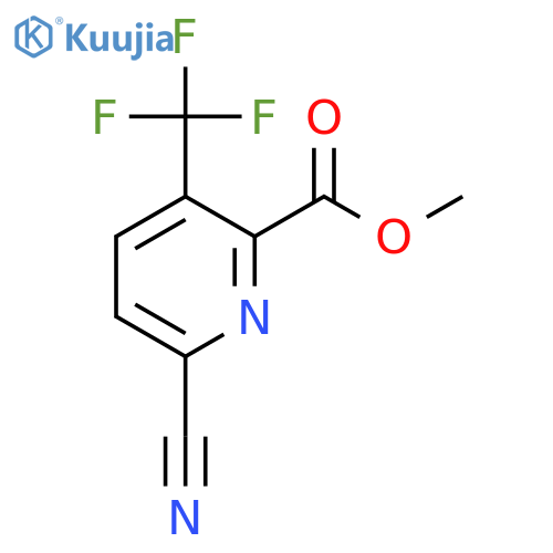 Methyl 6-cyano-3-(trifluoromethyl)picolinate structure