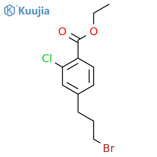 Ethyl 4-(3-bromopropyl)-2-chlorobenzoate structure