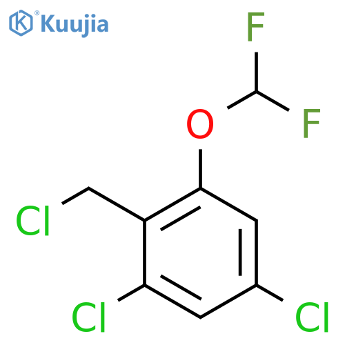 2,4-Dichloro-6-(difluoromethoxy)benzyl chloride structure