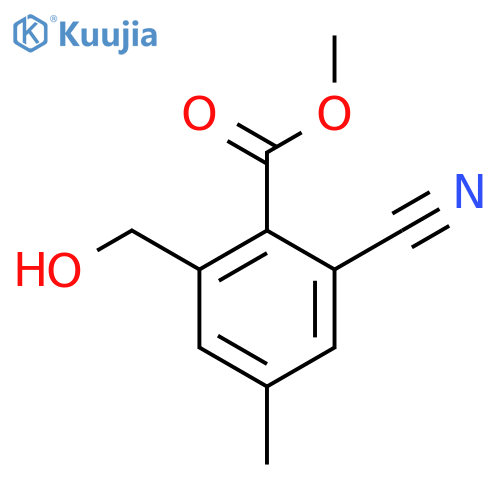 Methyl 2-cyano-6-hydroxymethyl-4-methylbenzoate structure
