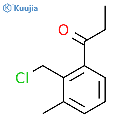 1-(2-(Chloromethyl)-3-methylphenyl)propan-1-one structure