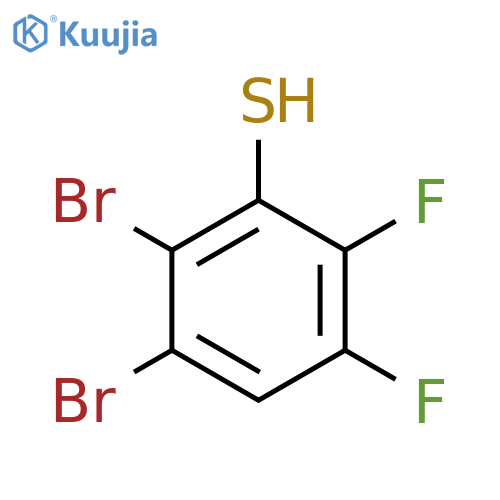 2,3-Dibromo-5,6-difluorothiophenol structure