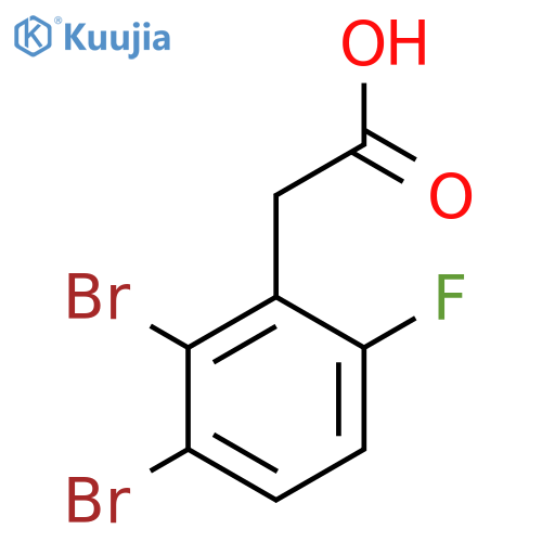 2,3-Dibromo-6-fluorophenylacetic acid structure