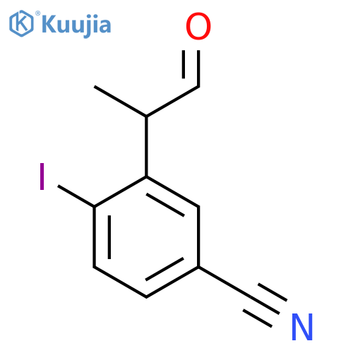 5-Cyano-2-iodophenylpropanal structure