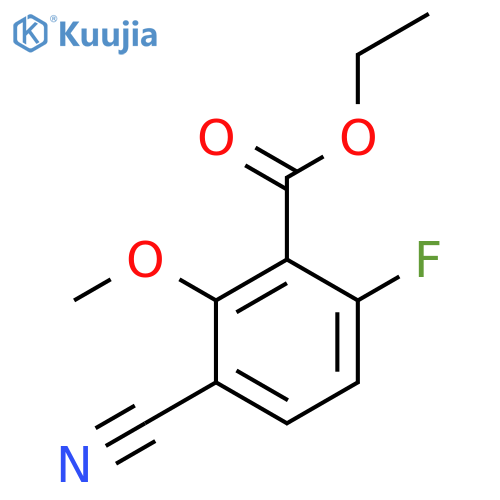 Ethyl 3-cyano-6-fluoro-2-methoxybenzoate structure