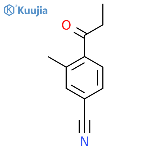 3-Methyl-4-propionylbenzonitrile structure