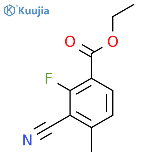 Ethyl 3-cyano-2-fluoro-4-methylbenzoate structure