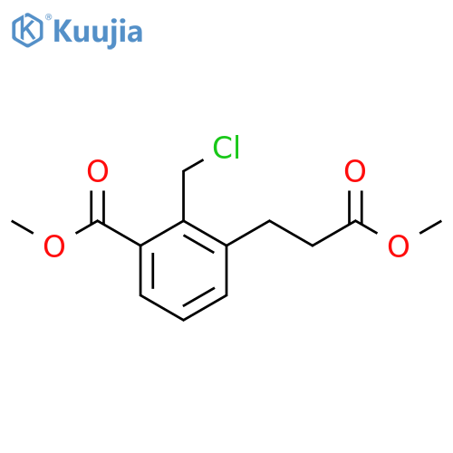 Methyl 2-(chloromethyl)-3-(3-methoxy-3-oxopropyl)benzoate structure