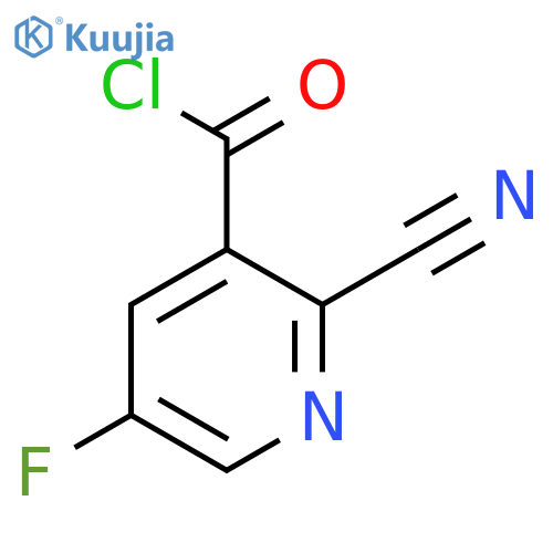 2-Cyano-5-fluoronicotinoyl chloride structure