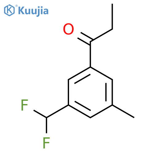 1-(3-(Difluoromethyl)-5-methylphenyl)propan-1-one structure