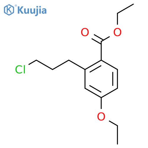 Ethyl 2-(3-chloropropyl)-4-ethoxybenzoate structure