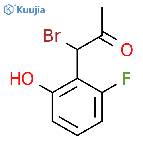 1-Bromo-1-(2-fluoro-6-hydroxyphenyl)propan-2-one structure
