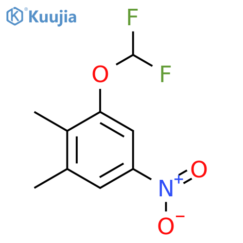 1-Difluoromethoxy-2,3-dimethyl-5-nitrobenzene structure