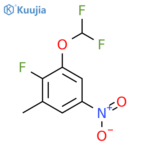 3-Difluoromethoxy-2-fluoro-5-nitrotoluene structure