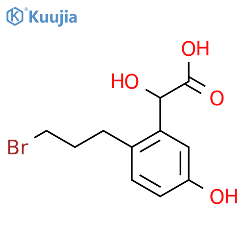 2-(3-Bromopropyl)-5-hydroxymandelic acid structure