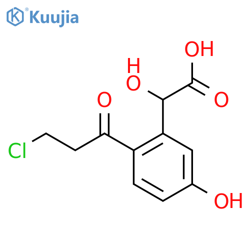 2-(3-Chloropropanoyl)-5-hydroxymandelic acid structure