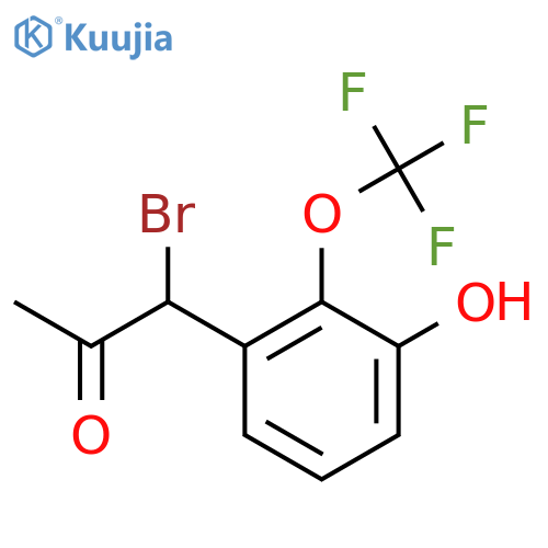 3-(1-Bromo-2-oxopropyl)-2-(trifluoromethoxy)phenol structure