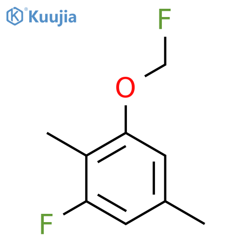 1,4-Dimethyl-2-fluoro-6-(fluoromethoxy)benzene structure