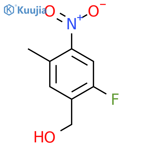 2-Fluoro-5-methyl-4-nitrobenzyl alcohol structure