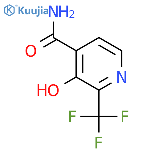 3-Hydroxy-2-(trifluoromethyl)isonicotinamide structure