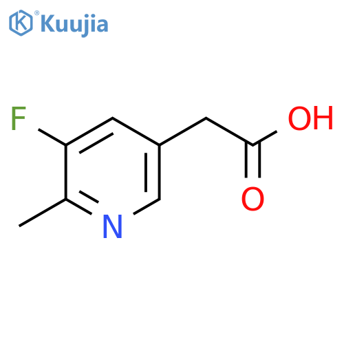 3-Fluoro-2-methylpyridine-5-acetic acid structure