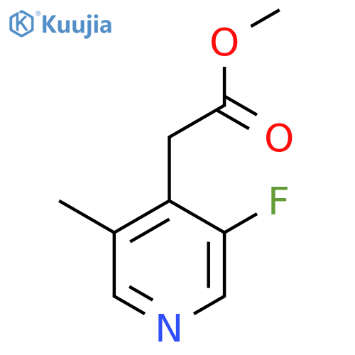 Methyl 3-fluoro-5-methylpyridine-4-acetate structure