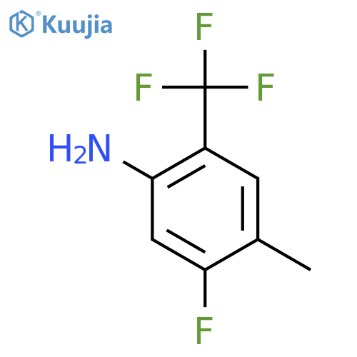 5-Fluoro-4-methyl-2-(trifluoromethyl)aniline structure