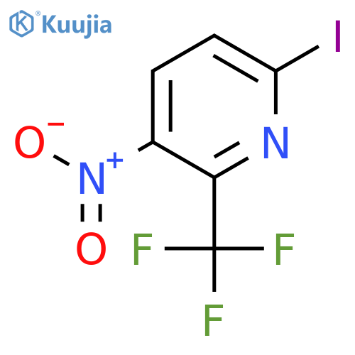 6-Iodo-3-nitro-2-(trifluoromethyl)pyridine structure