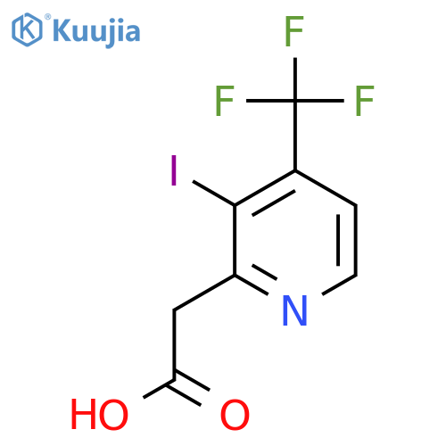 3-Iodo-4-(trifluoromethyl)pyridine-2-acetic acid structure