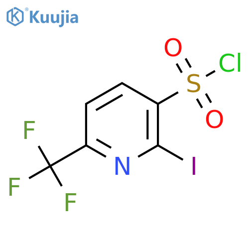2-Iodo-6-(trifluoromethyl)pyridine-3-sulfonyl chloride structure