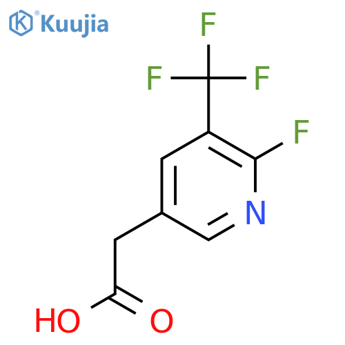 2-Fluoro-3-(trifluoromethyl)pyridine-5-acetic acid structure