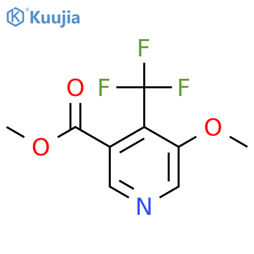 Methyl 5-methoxy-4-(trifluoromethyl)nicotinate structure