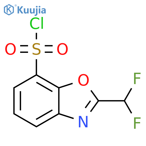 2-(Difluoromethyl)benzo[d]oxazole-7-sulfonyl chloride structure