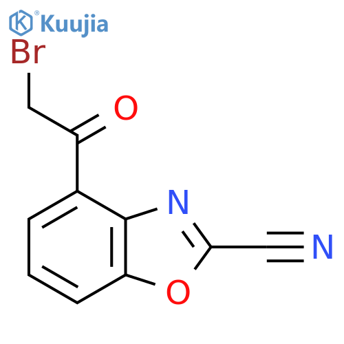 4-(2-Bromoacetyl)-2-cyanobenzo[d]oxazole structure