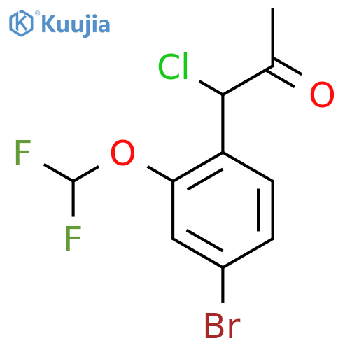 1-(4-Bromo-2-(difluoromethoxy)phenyl)-1-chloropropan-2-one structure