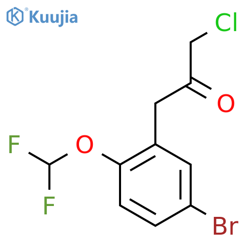 1-(5-Bromo-2-(difluoromethoxy)phenyl)-3-chloropropan-2-one structure