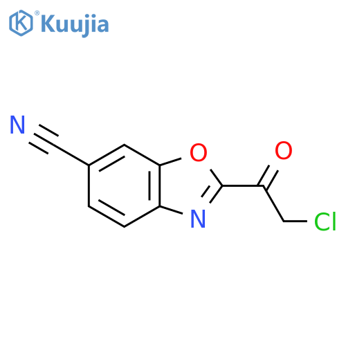 2-(2-Chloroacetyl)-6-cyanobenzo[d]oxazole structure